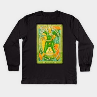 Thoth Tarot - O - The Fool. Kids Long Sleeve T-Shirt